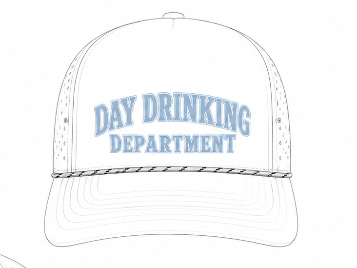 DAY DRINKING DEPARTMENT ROPE TRUCKER HAT